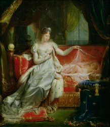 Impératrice Marie-Louise (1791-1847) et le Roi de Rome, 1812